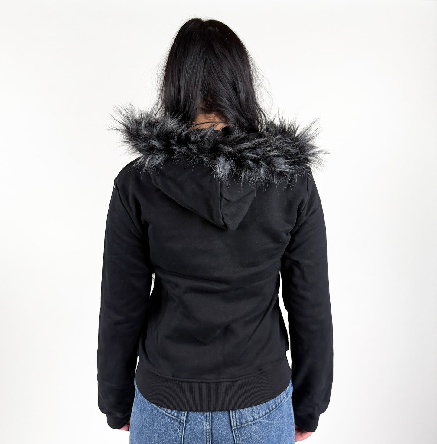Charmed Midnight Rhinestone Zip Up Hoodie