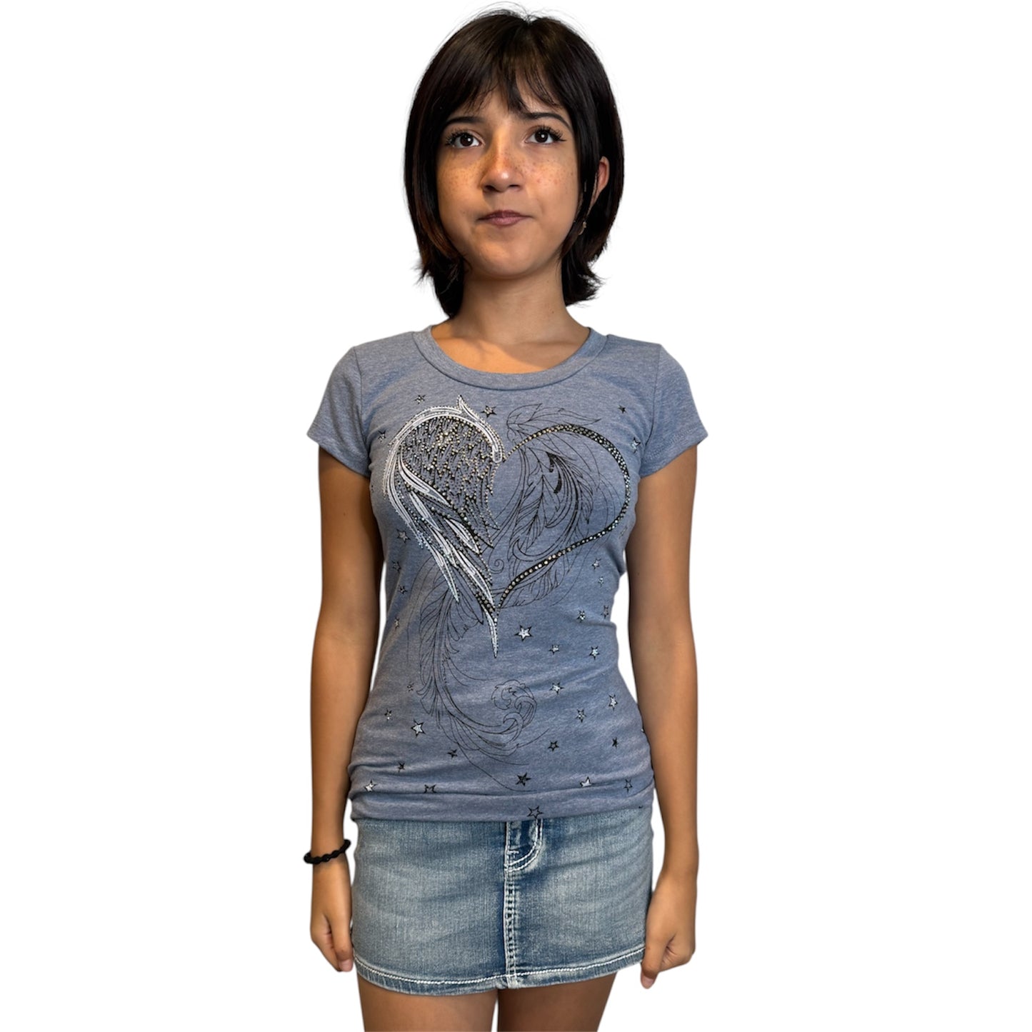 Wild at Heart Rhinestone Short Sleeve