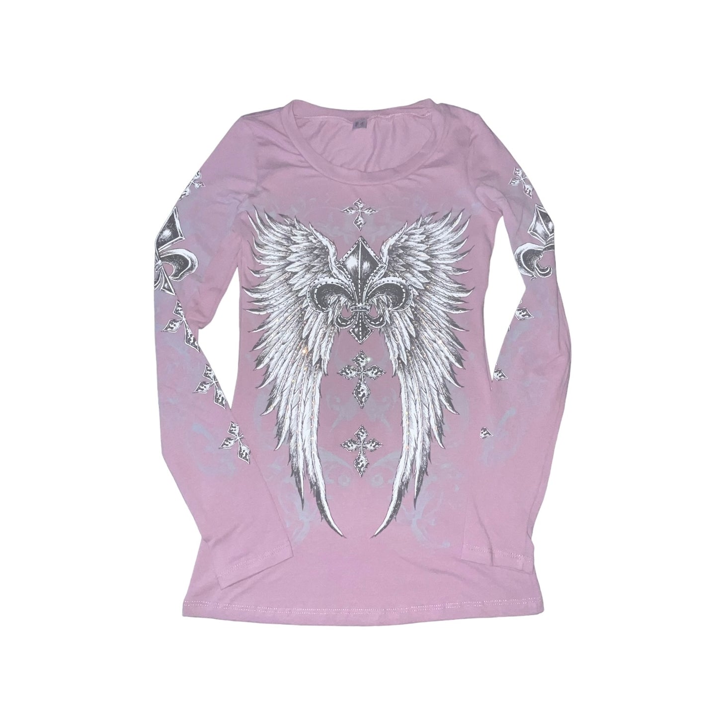 Celestia Rhinestone Long Sleeve Lavender