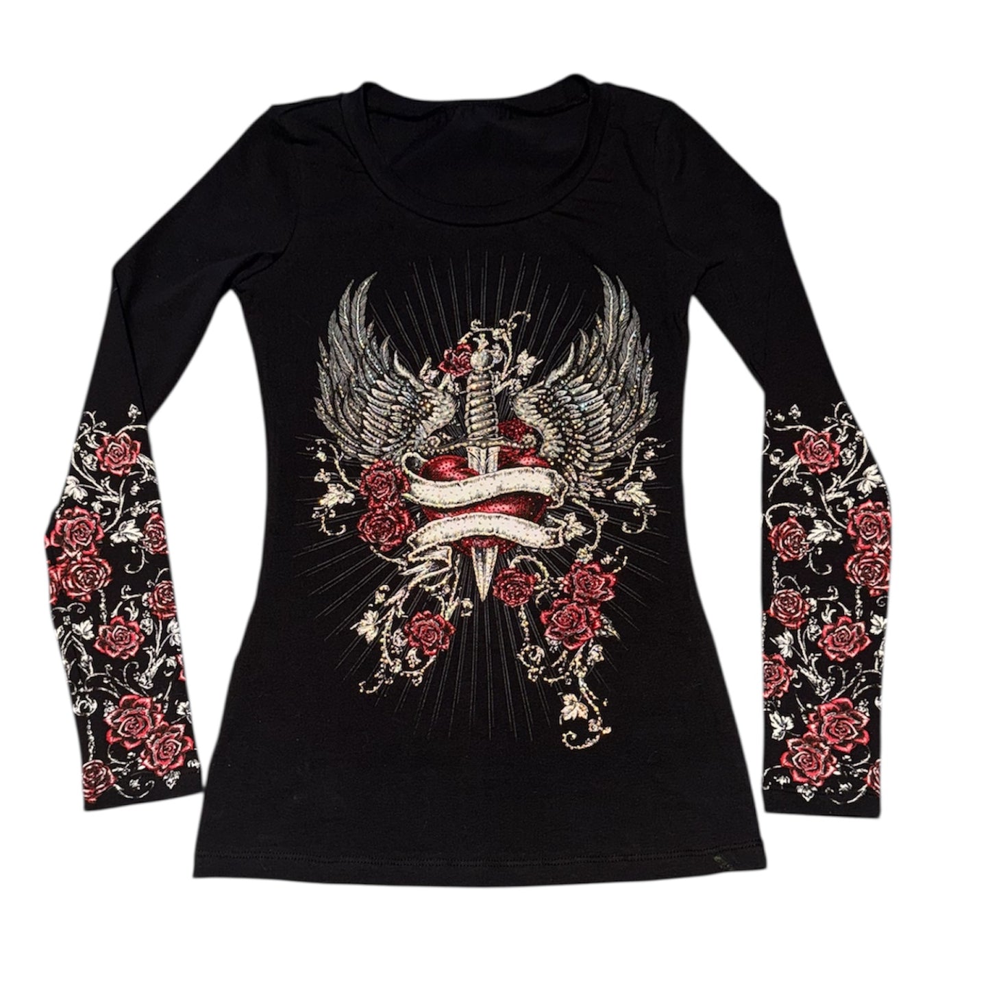 Mary Rhinestone Long Sleeve