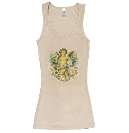 Angel Girl Rhinestone Tank Top