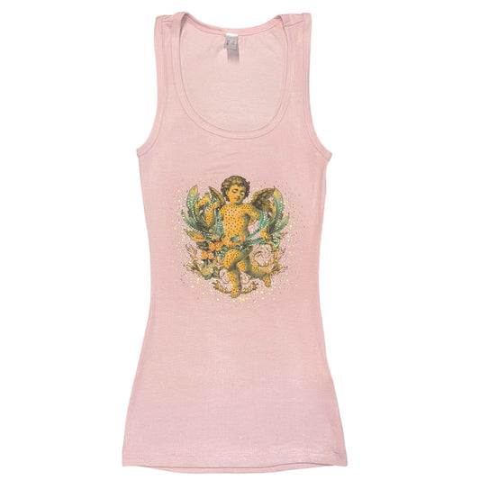 Angel Girl Rhinestone Tank Top