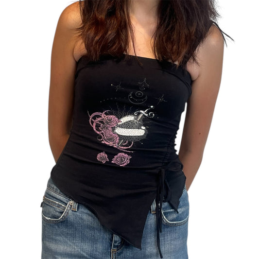 Sofia Rhinestone Tube Top