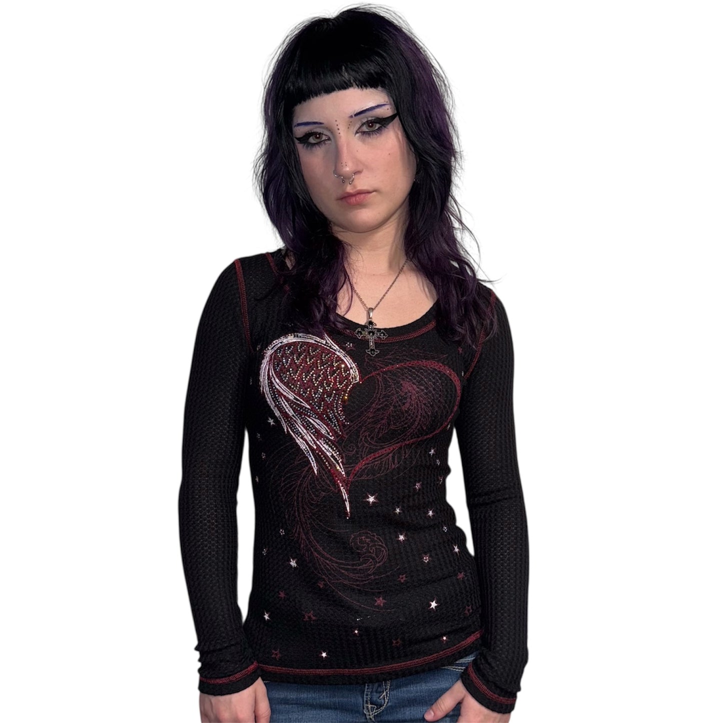 Camila Long Sleeve with Rhinestones