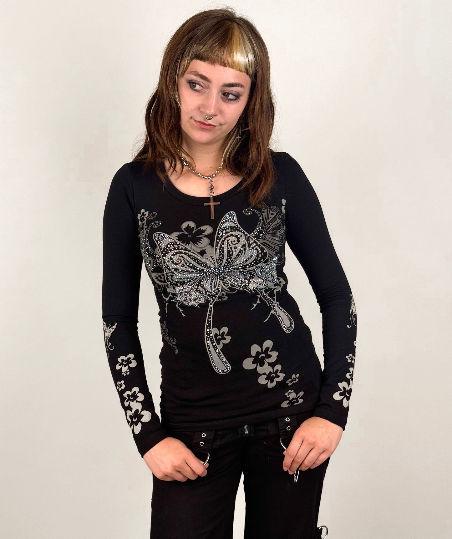 Butterfly Bliss Long Sleeve Black