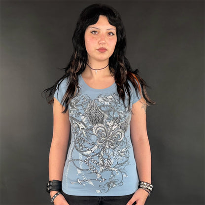 Bella Short Sleeve Baby Blue